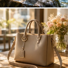 Tạo ảnh concept túi xách lifestyle sang trọng cho shop thời trang